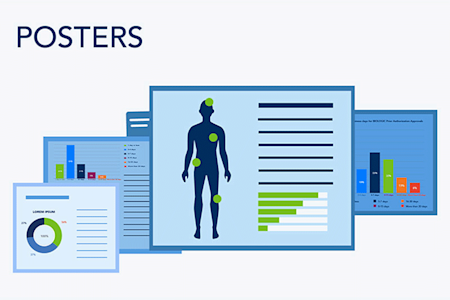 Illustration of poster graphs and charts