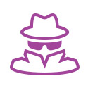 illustration of a of a thief with sunglasses and a hat