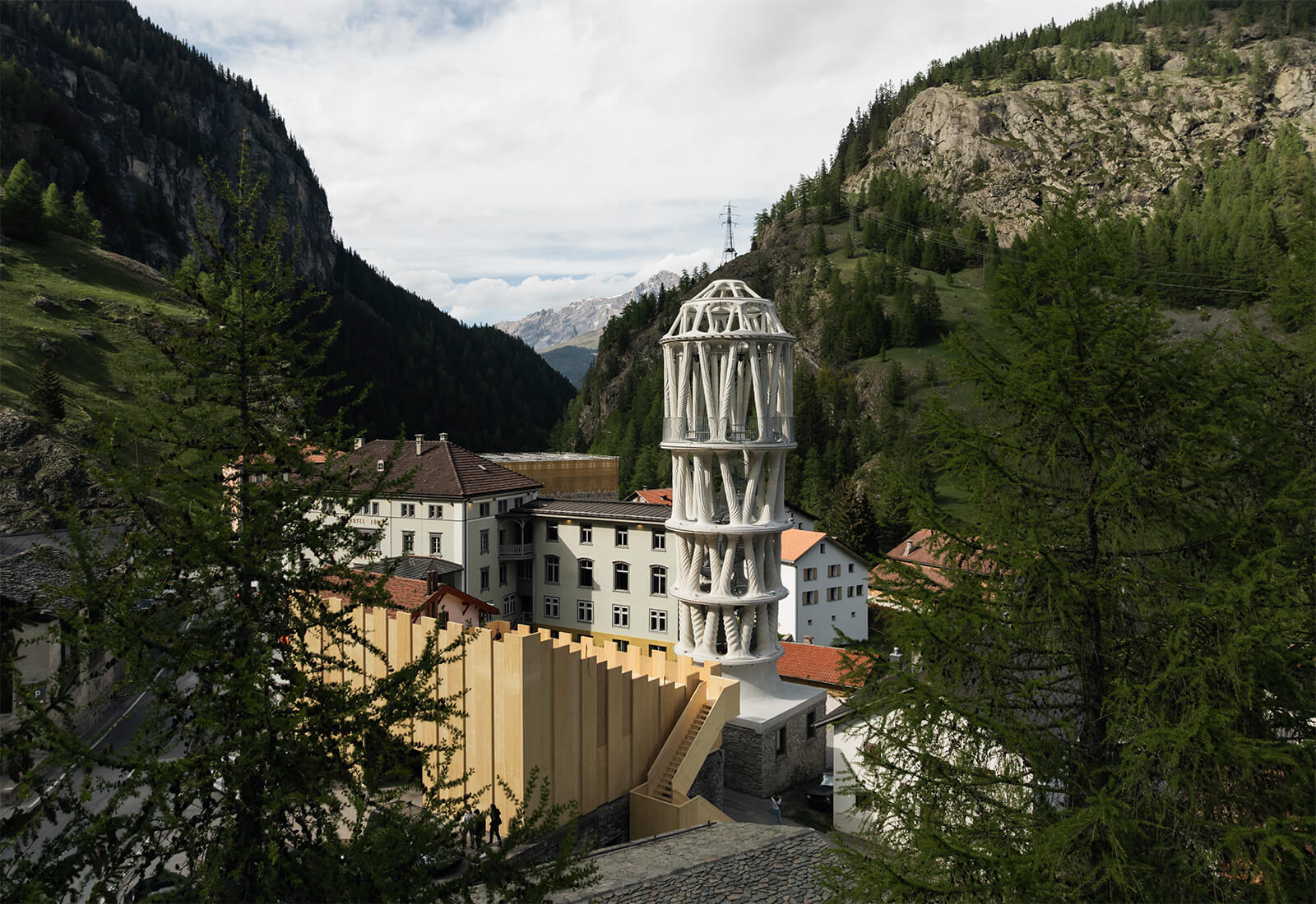 Der weisse Turm von Mulegns Der weisse Turm von Mulegns