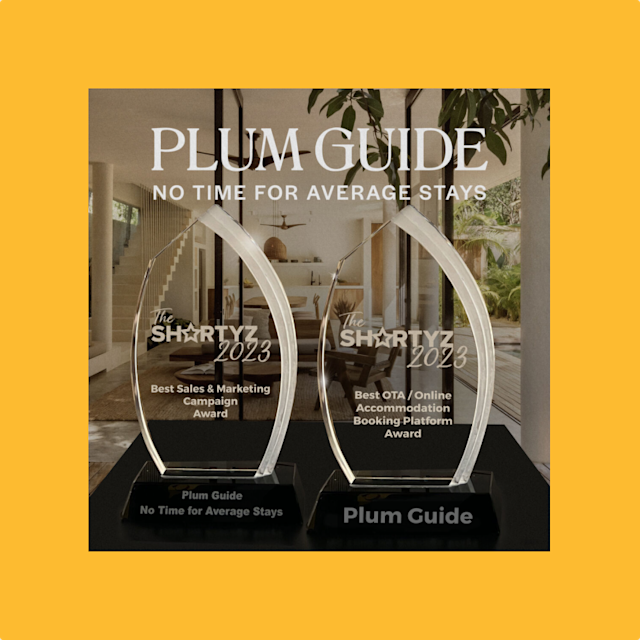 Plum Guide's Shortyz awards 2023