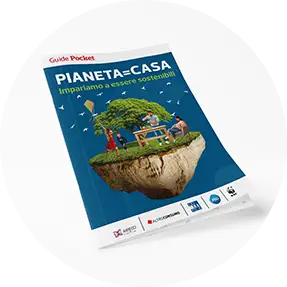Foto della guida cartacea Pianeta=Casa realizzata con la collaborazione di P&G