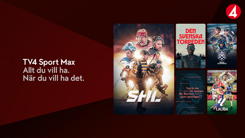 Titlar som ingår i TV4 Sport Max