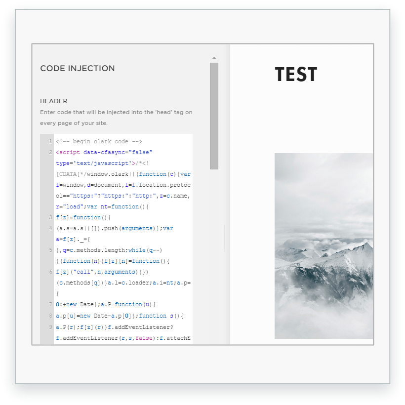 illustration of how the integration works, step one