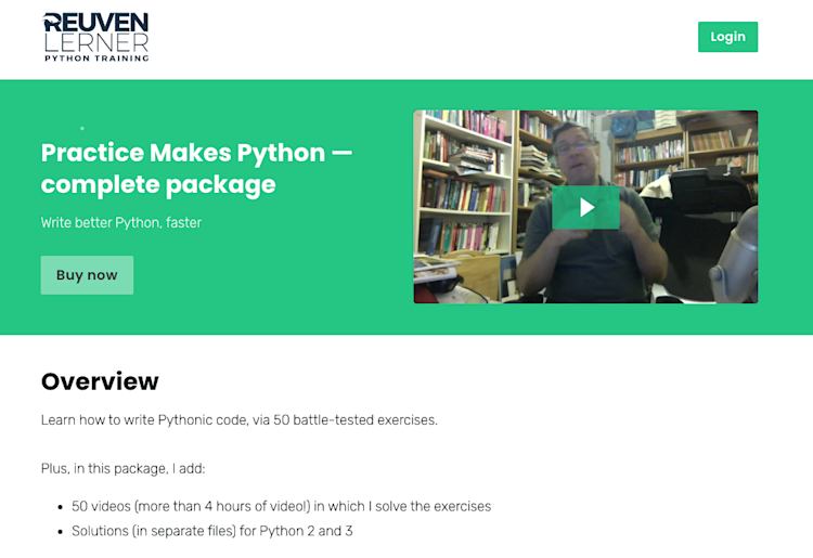 Practice makes Python