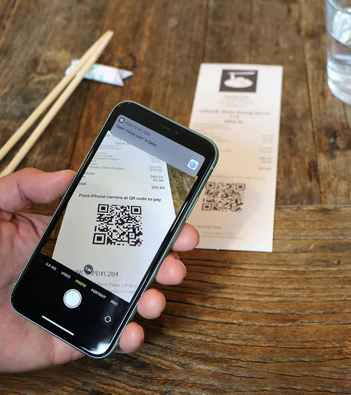 clover scan to pay hero