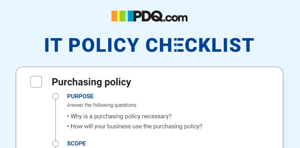 IT policy checklist