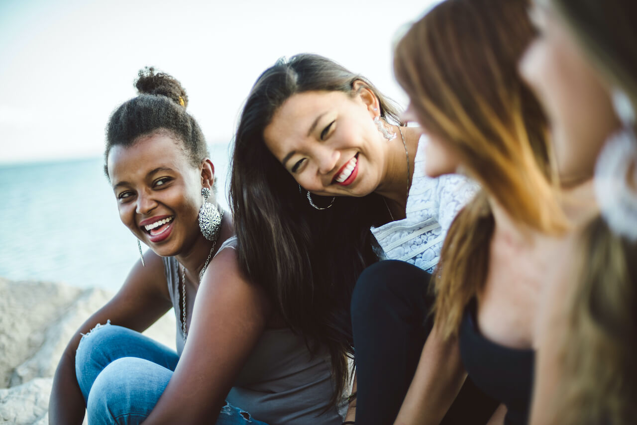 Girls learning languages together