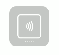 The floating button that appears when using the Mobile Payments SDK Mock Reader UI.