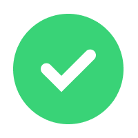 A green tick