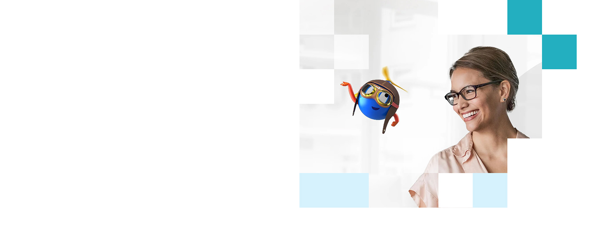 woman with Autopilot robot