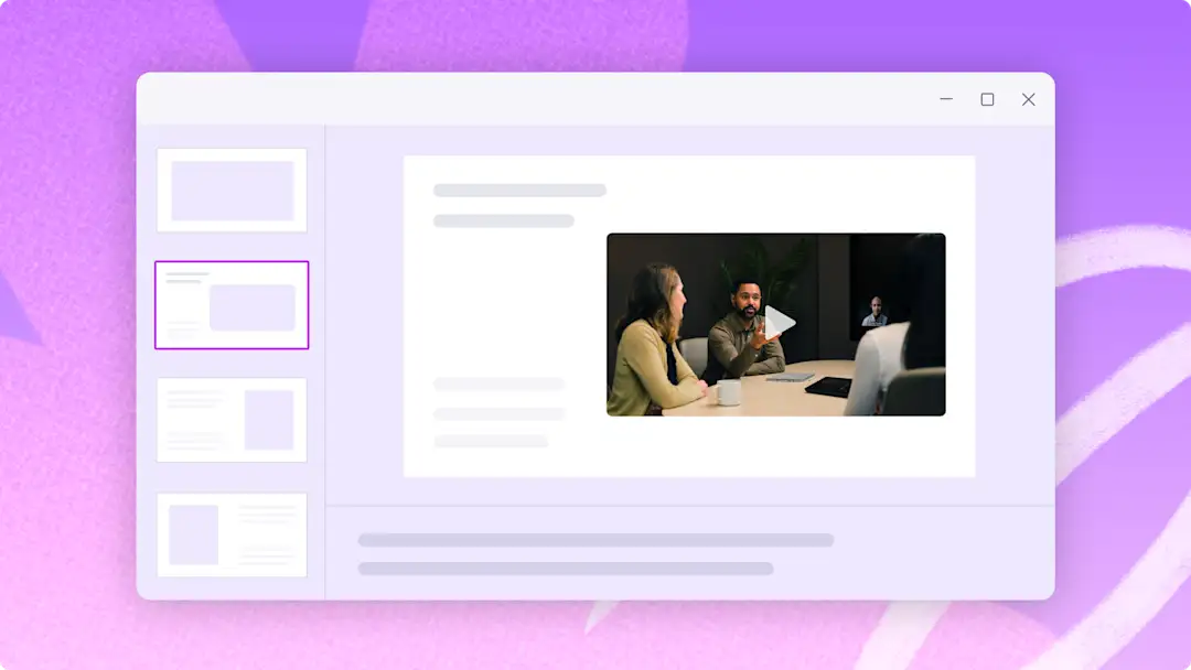 Usuário adicionando um vídeo ao Microsoft PowerPoint