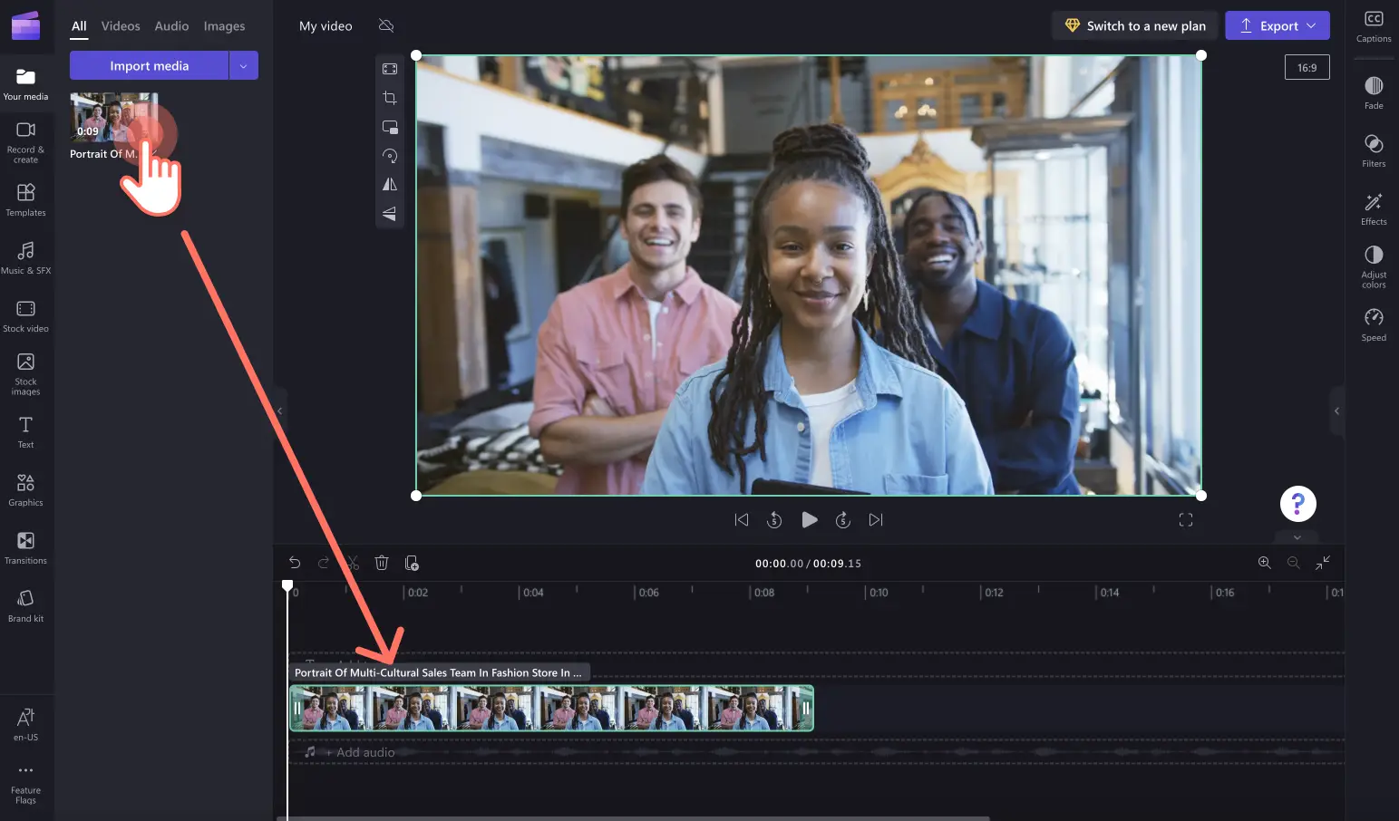 How to rotate videos for Instagram - step 1b