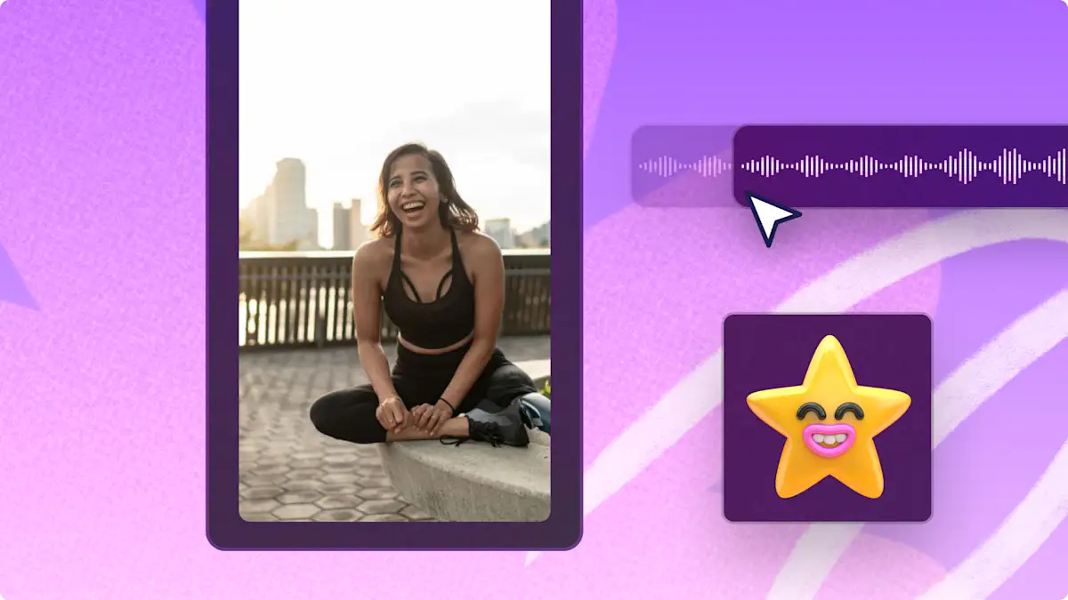 Изображение обрезки звука в Clipchamp