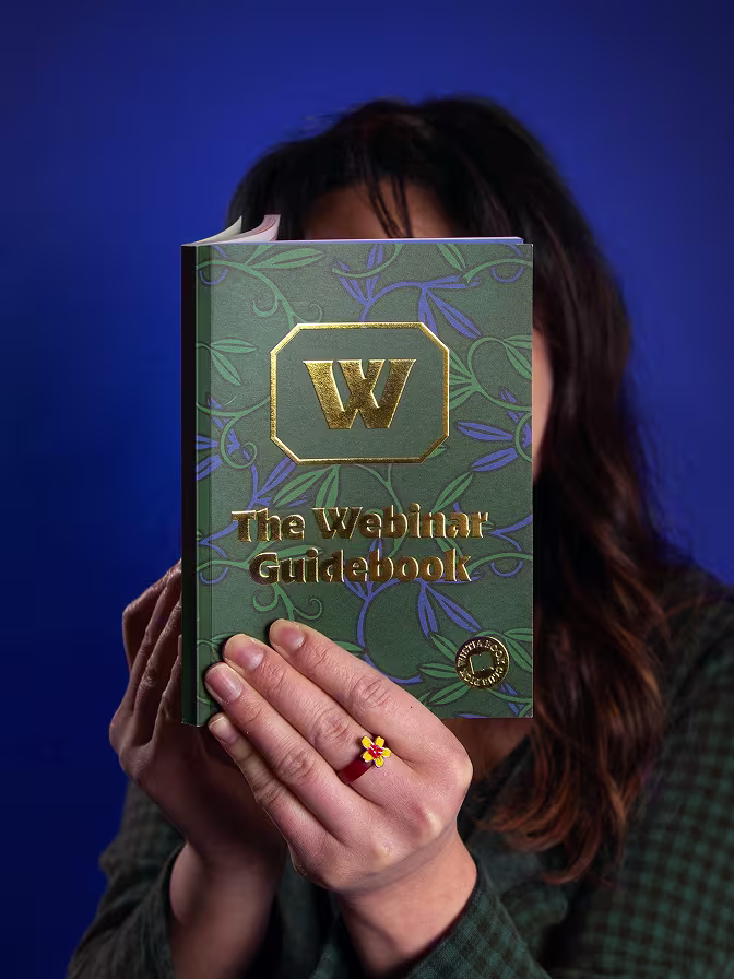 Cover of Wistia’s webinar guidebook