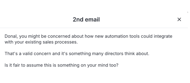 Multitouch outreach 2nd email