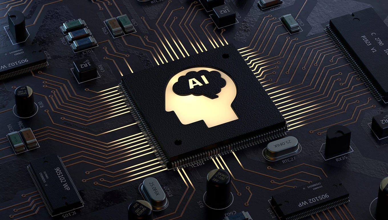 AI on computer processing chip