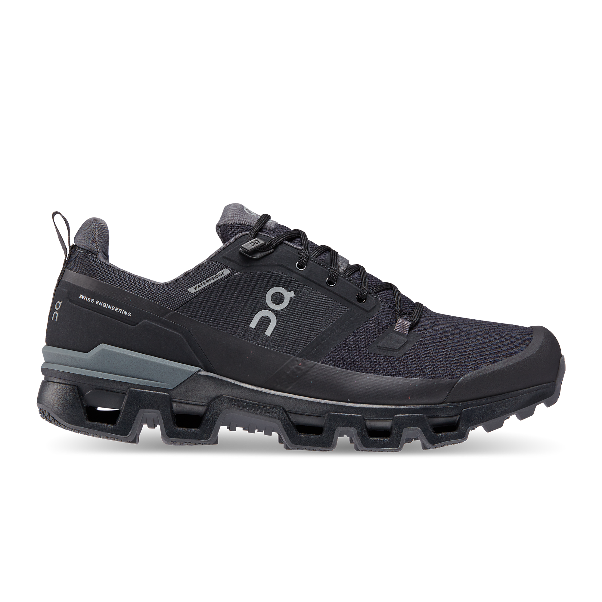 On Cloudwander Waterproof Black Men Men – Outdoors, light hikes and walking, waterproof Shoes