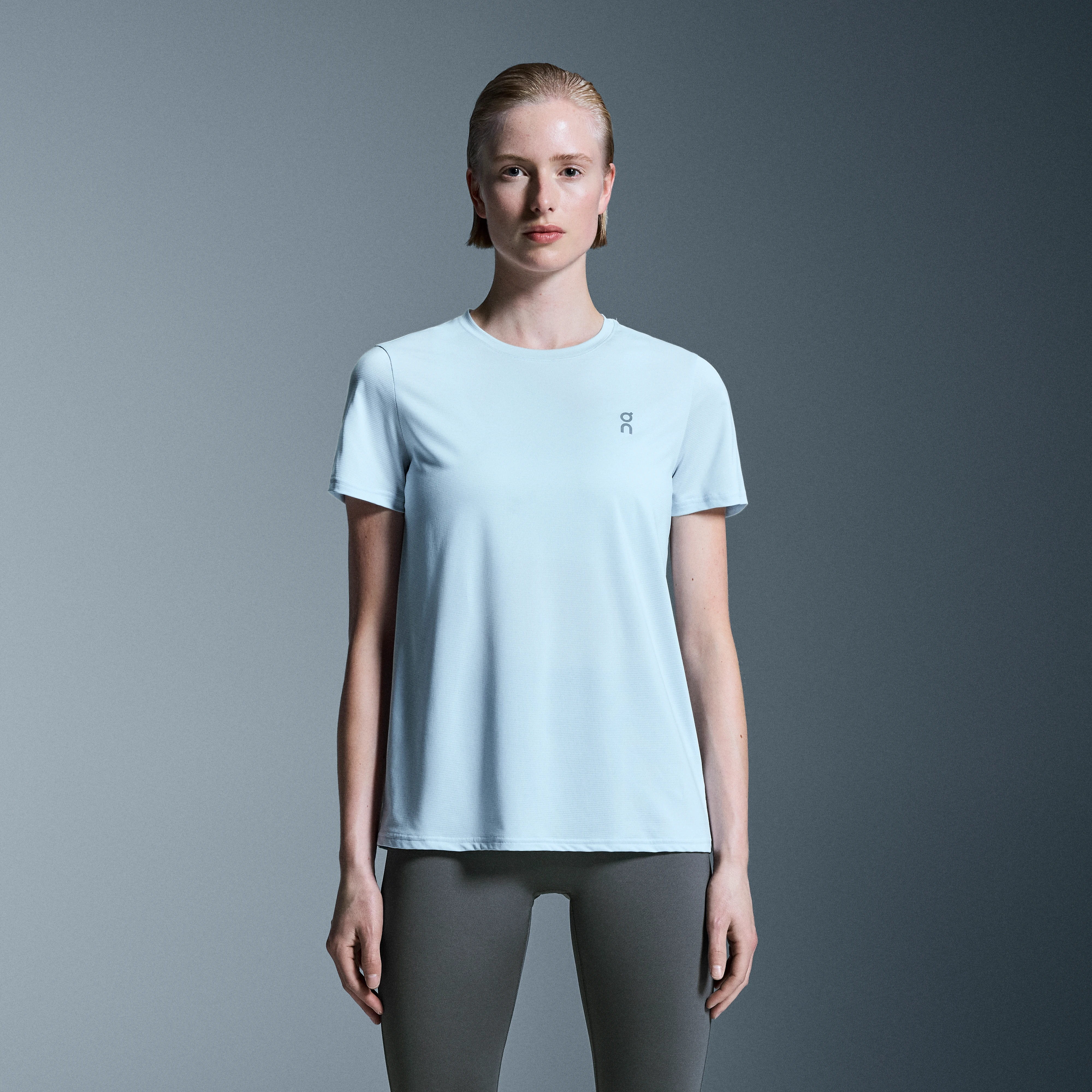 On Core-T Blue Women Women – Lightweight, versatile, running Tops and t-shirts
