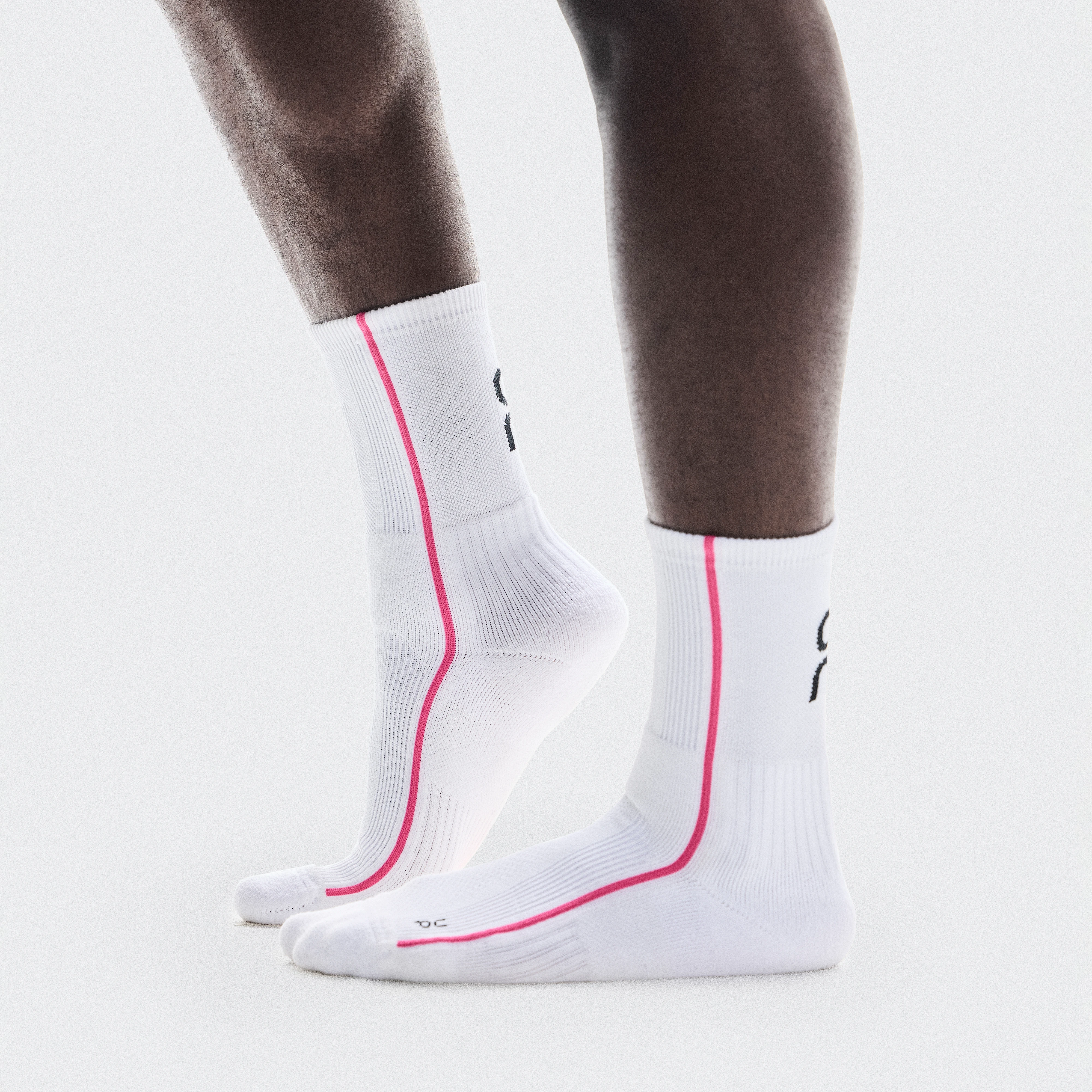 On Court Sock High Pink Unisex Unisex – Performance tennis, cushioned, breathable Socks