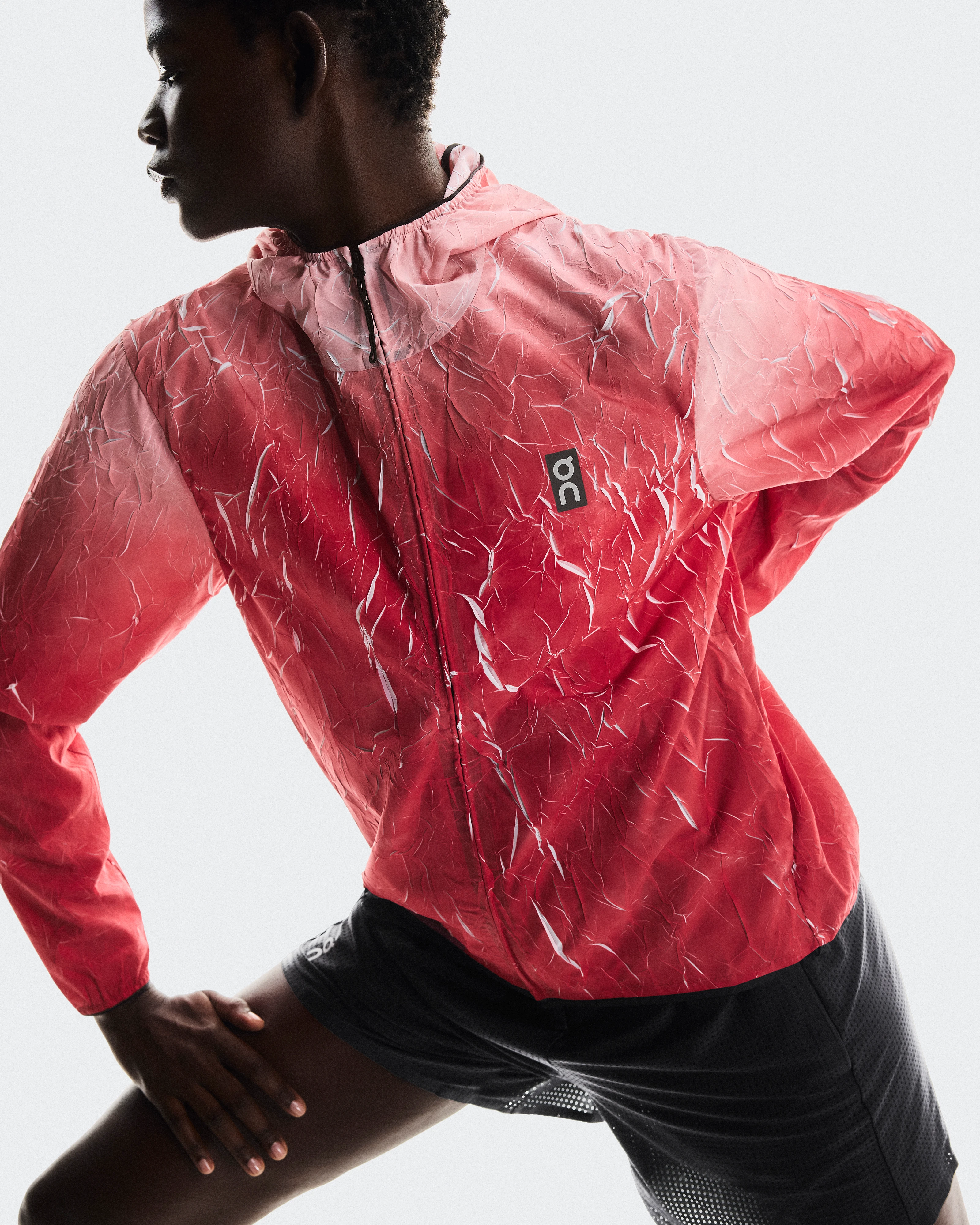 On Pace Run Jacket Red Women Jackets