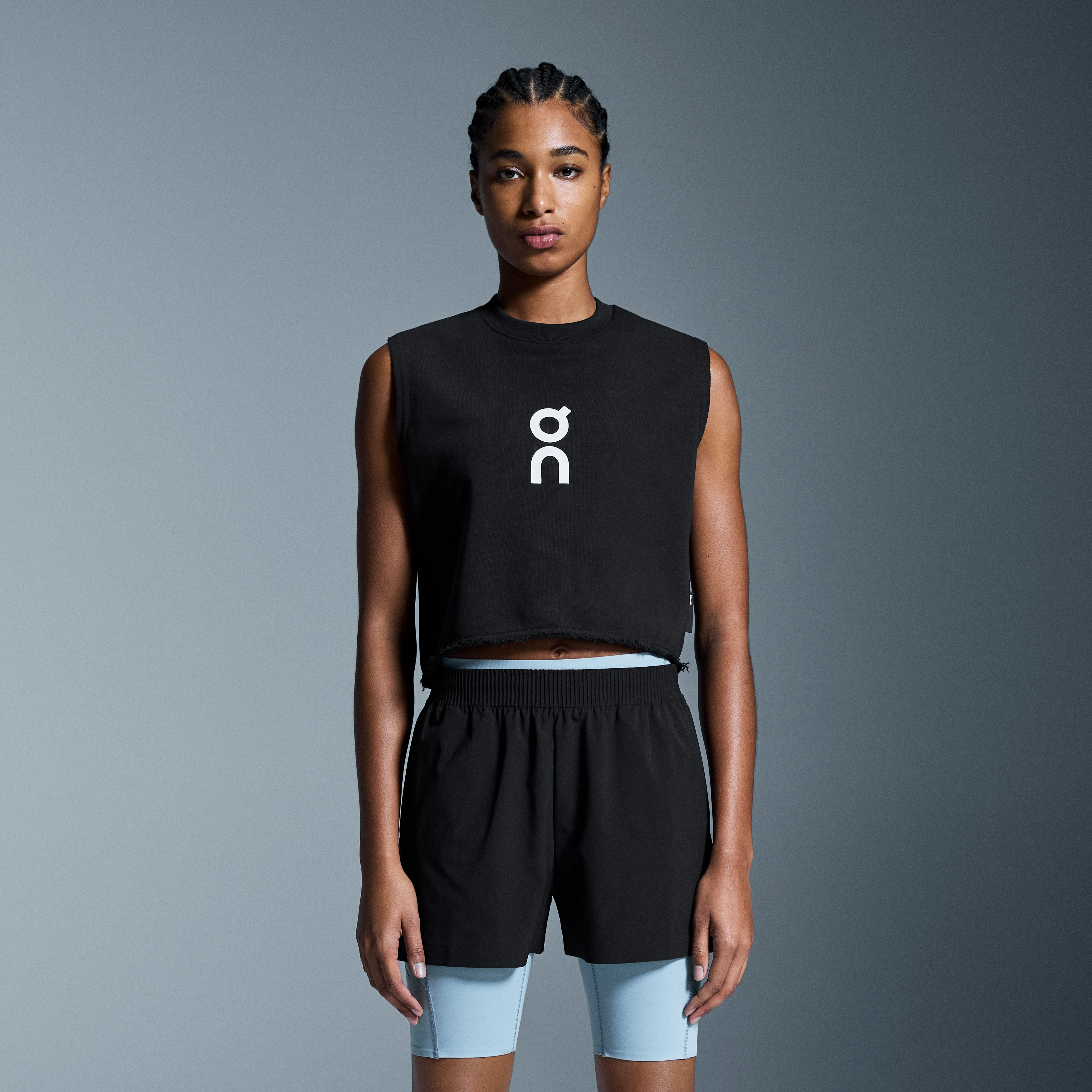 On Club Crew Crop Black Women Women – Travel, all-day wear, lifestyle Tops and t-shirts
