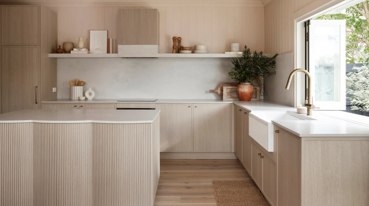 House 12 interior kitchen by three Birds Renovations.