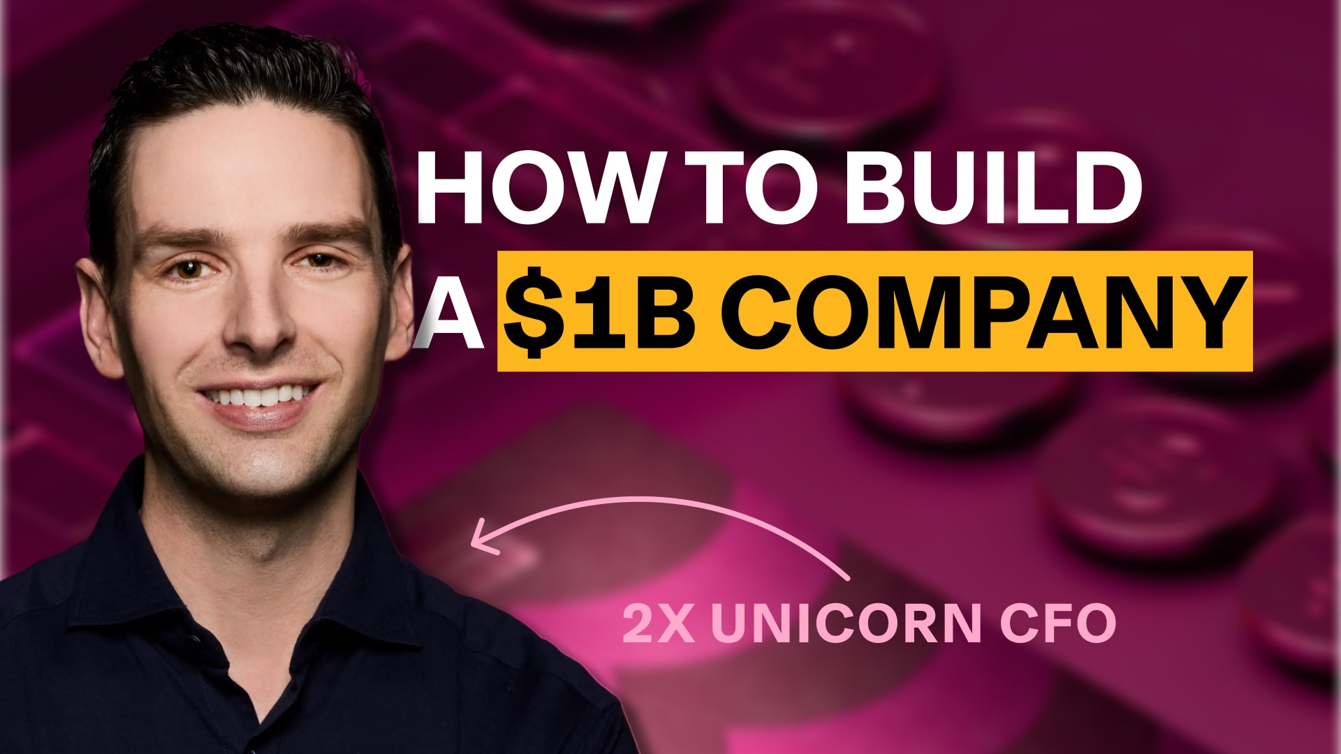 Photograph of Adam Swiecicki, CFO at Rippling, with text that says 2x unicorn CFO pointing to him