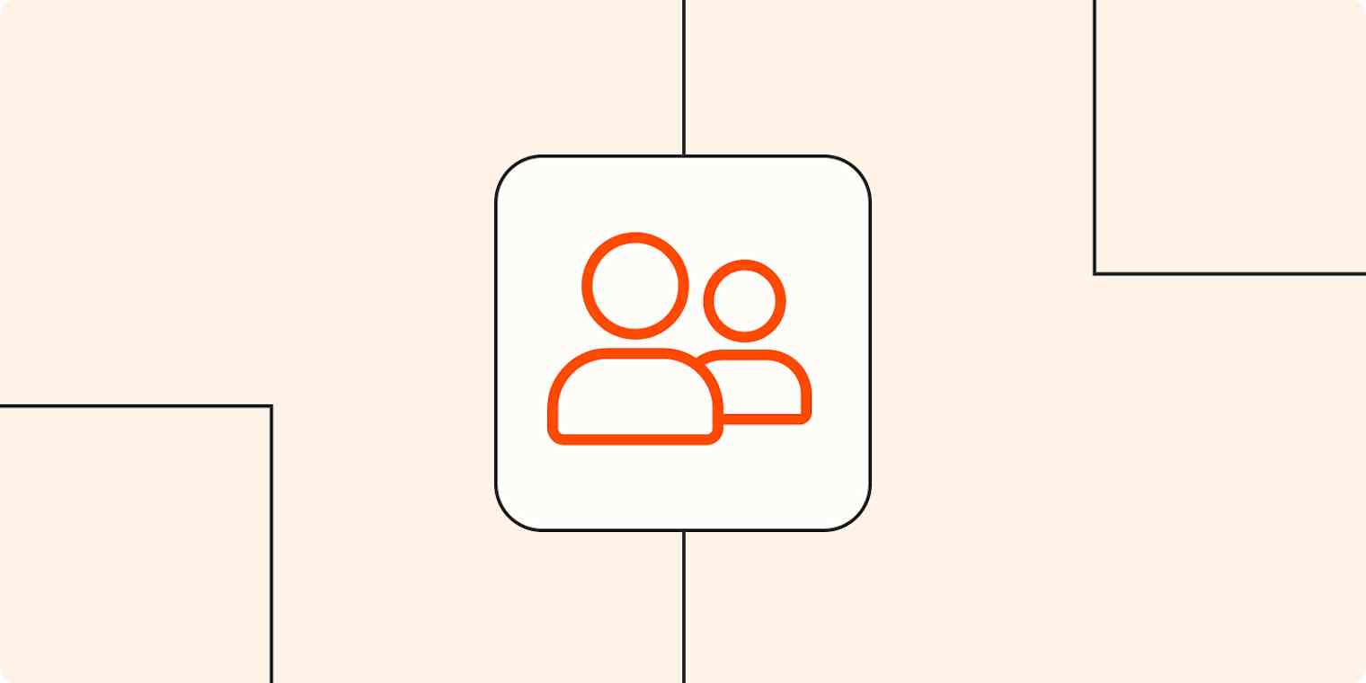 Hero image with an icon of customers