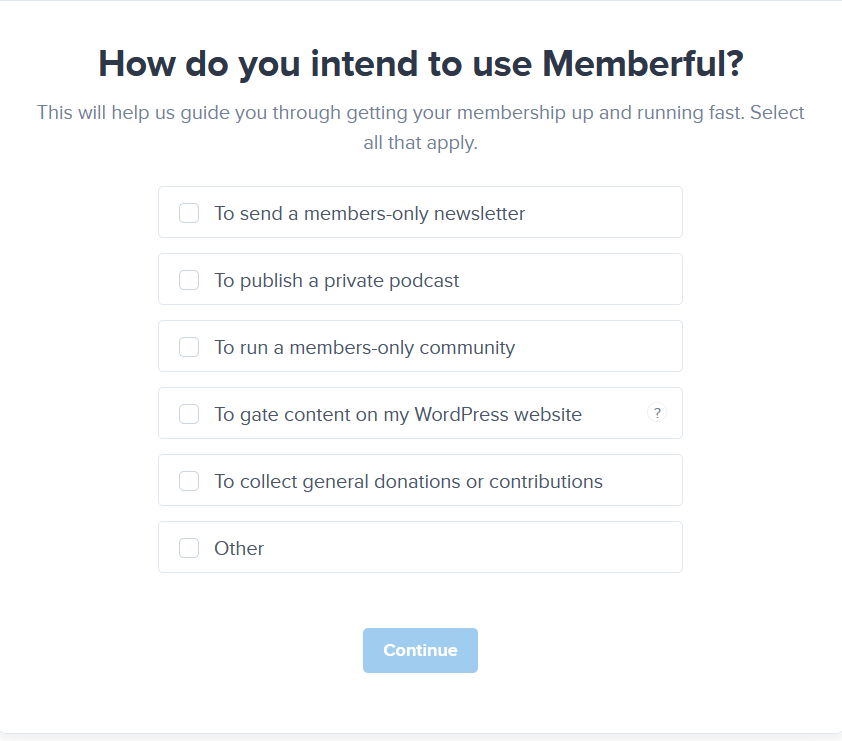 Memberful- uses