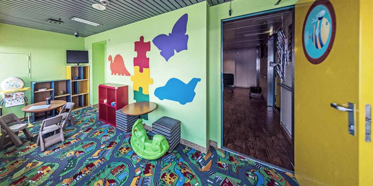 Kids' club onboard DFDS ferry