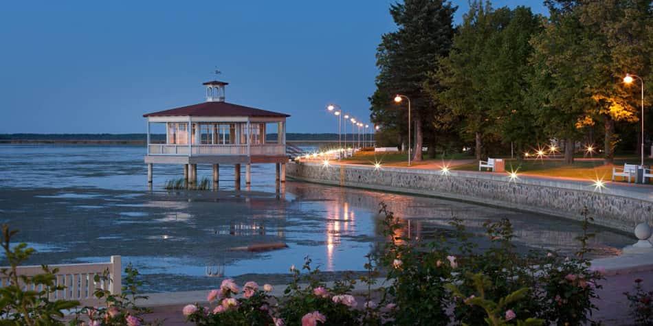 Stunning view over Haapsalu seaside resort in Estonia Haapsalu seaside resort