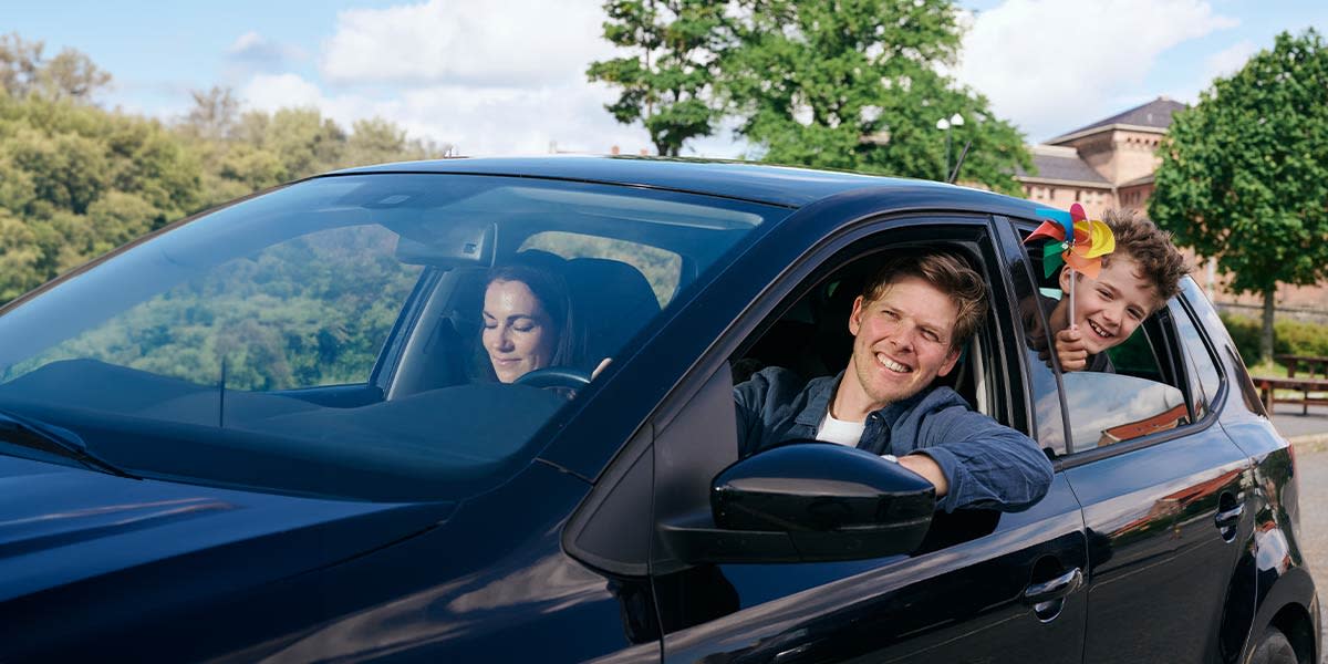 Family driving on board a DFDS ship Family in car 10 113 Hero exp 30 06 2029