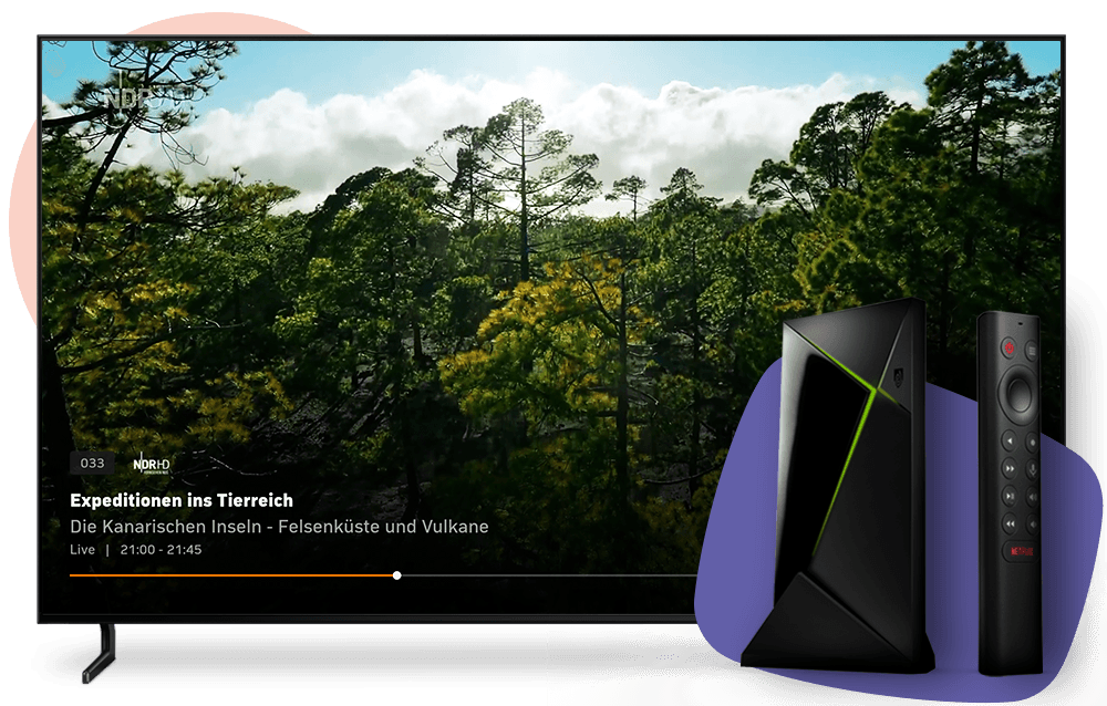 Zattoo auf Nvidia Shield