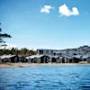 View of Norefjell by the water.