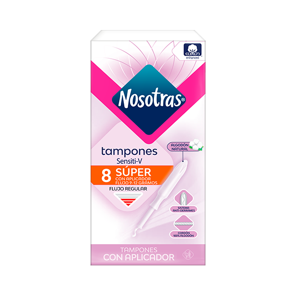 Tampones Súper Sensiti-V con Aplicador