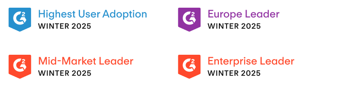 G2 Badges - Personio Gewinner - Winter 2025