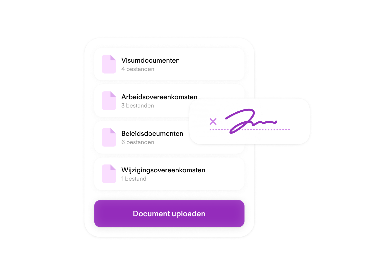 Ditch the paperwork. Sign and store in seconds.