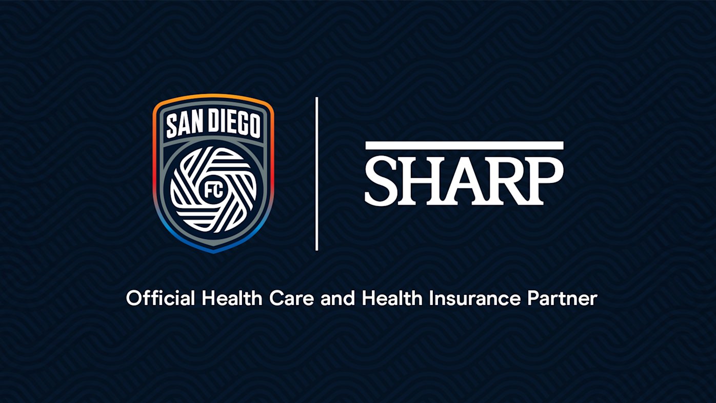 Sharp HealthCare is the official health care and health insurance partner for San Diego FC.