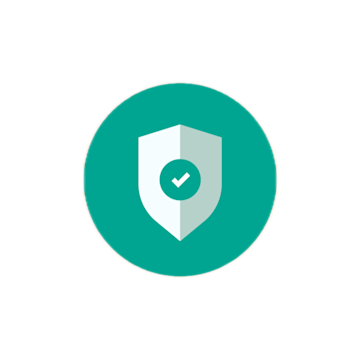 illustration showing a green shield as a sign of security and protection.