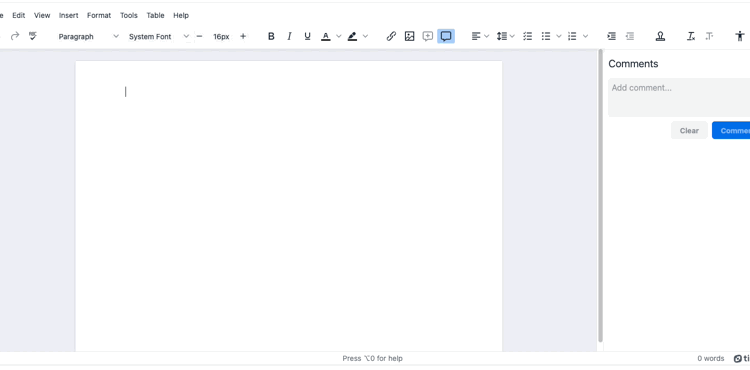 The decorative image option working in the TinyMCE image upload window