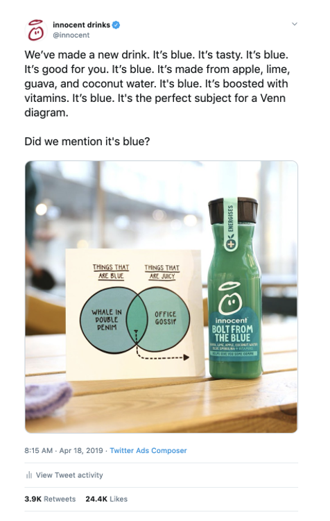 Innovative brand promotion for Innocent Drinks.