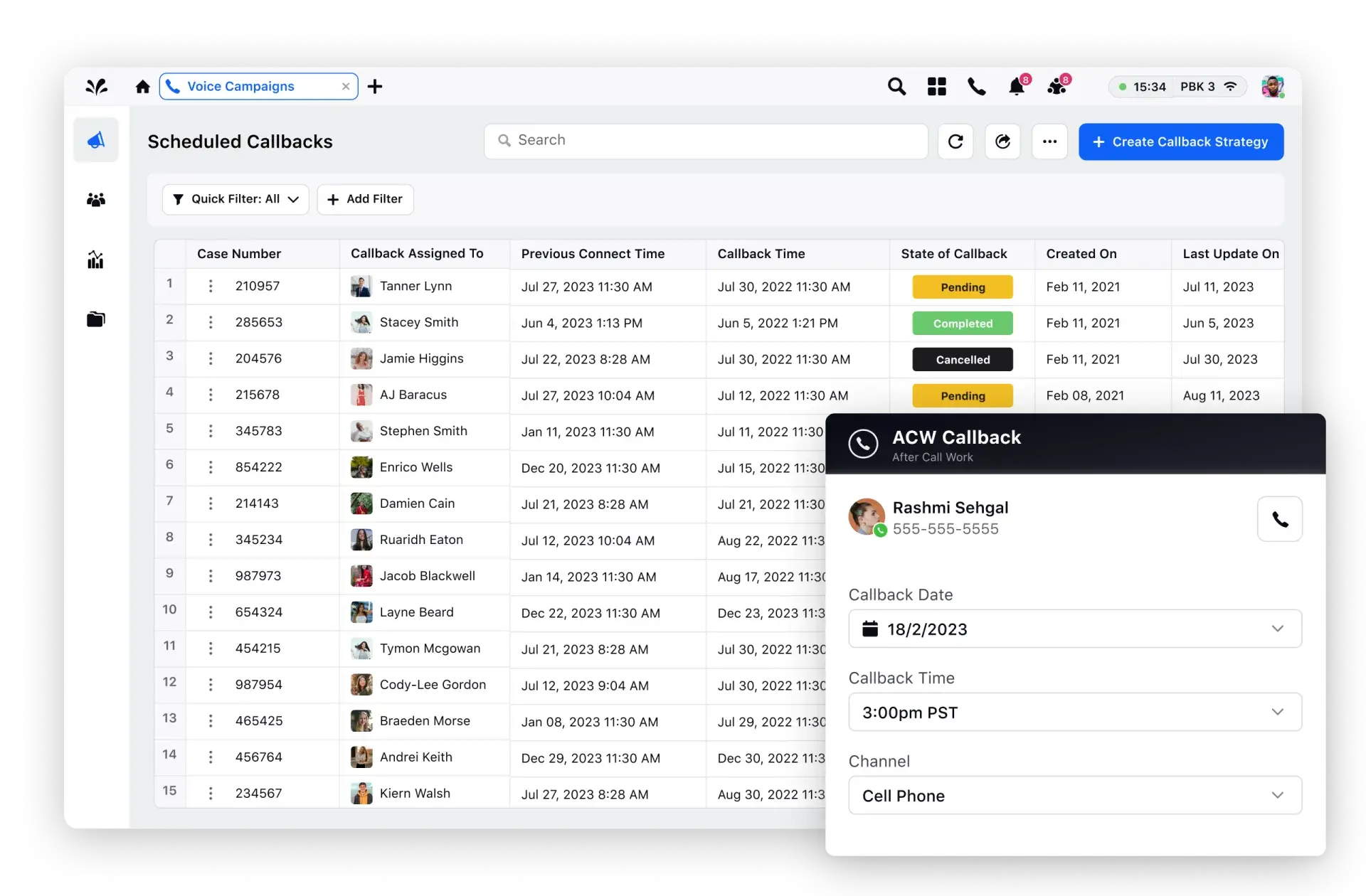Automate callbacks to ensure maximum connects 