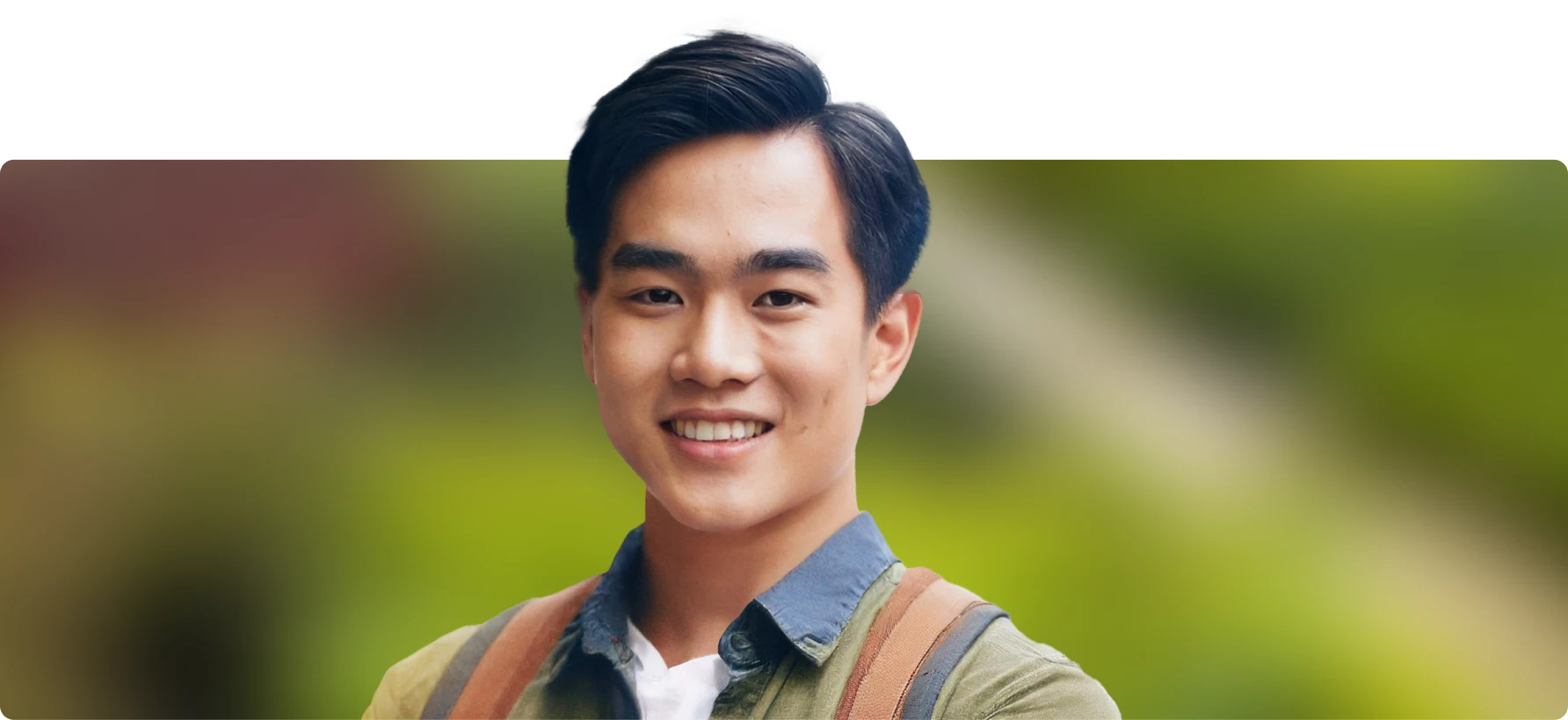 Smiling GenZ person