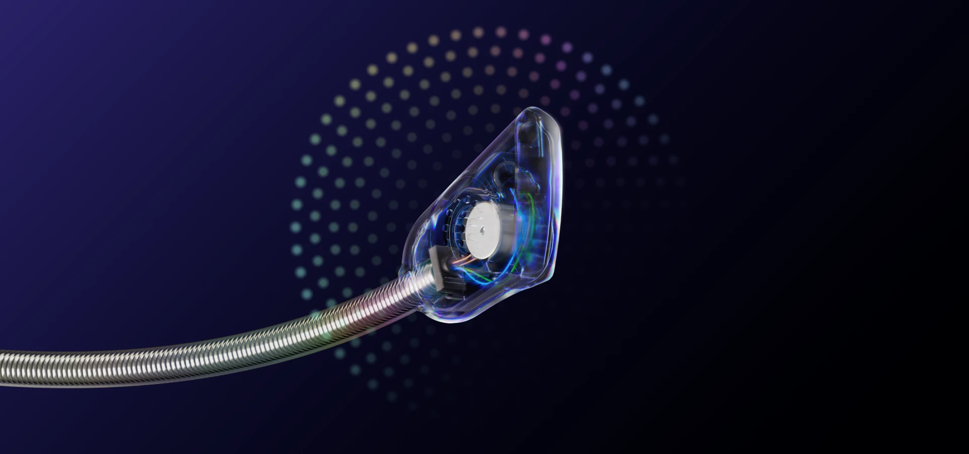 Zoomed illustration of the Arctis Nova 3 mic 