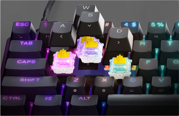 close up image of Apex 9 Mini keyboard