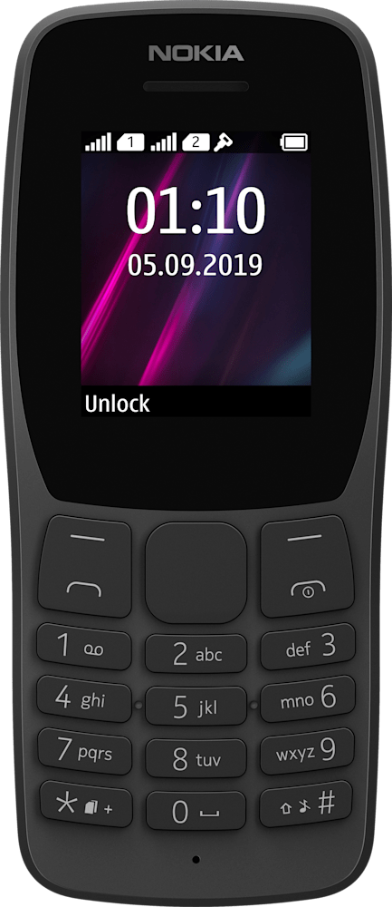 Enlarge Чорний Nokia 110 from Front